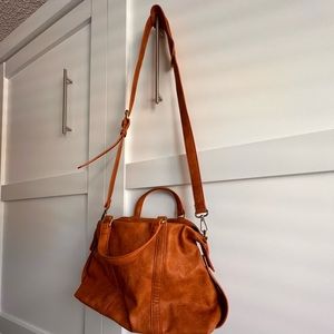 Sole Society Leather Handbag - Brown